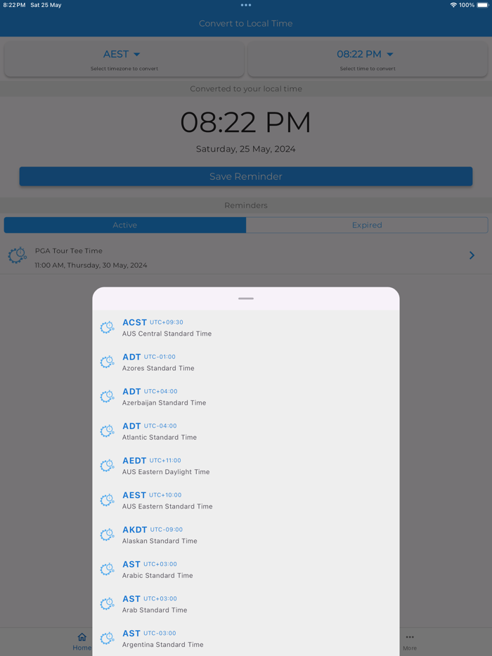 Simple Timezone Converter