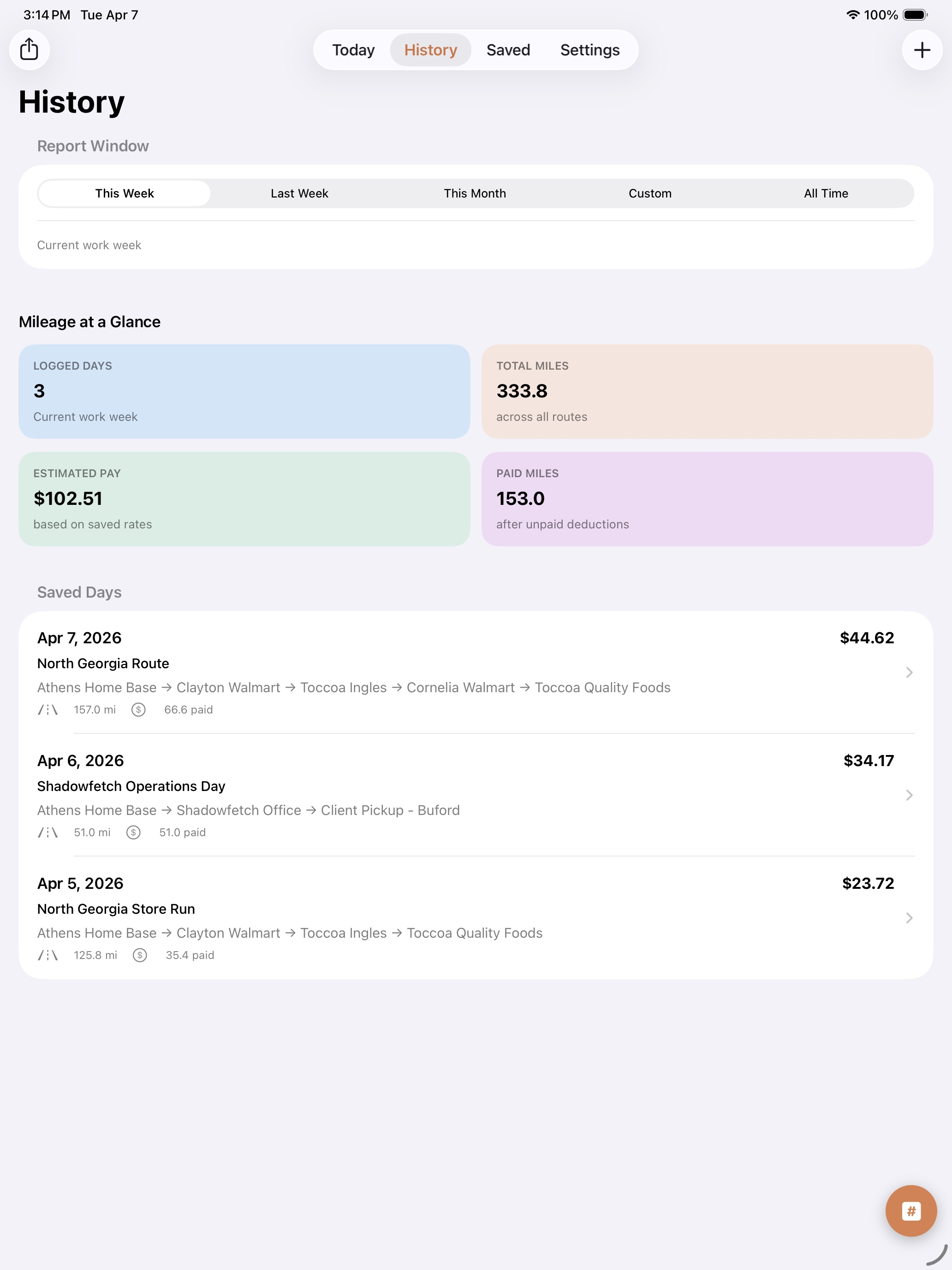 Route Your Pay iPad screenshot 2 of 5