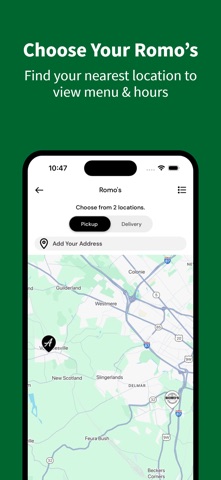 Romo's Pizza iPhone screenshot