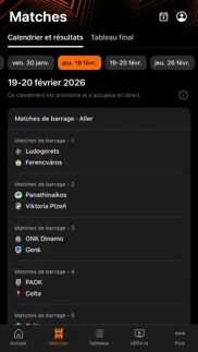 uefa europa league officiel iPhone Captures Décran 2