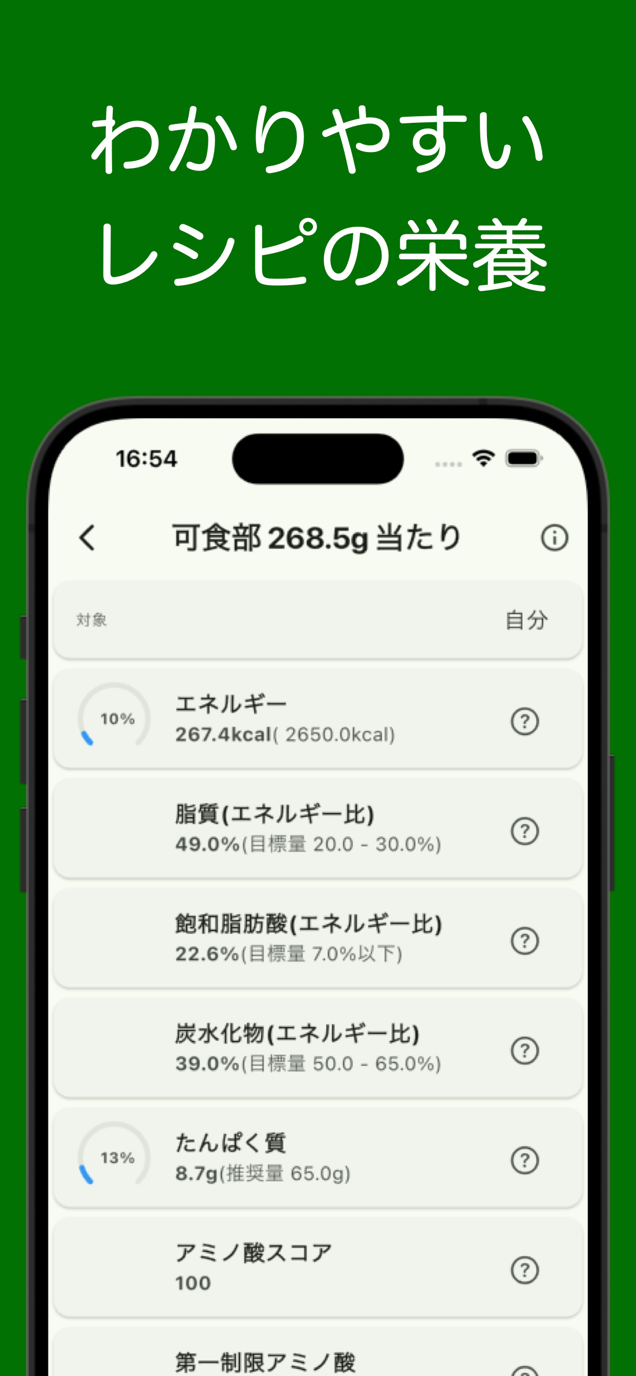 栄養計算辞典 - 料理のレシピ、献立の栄養計算