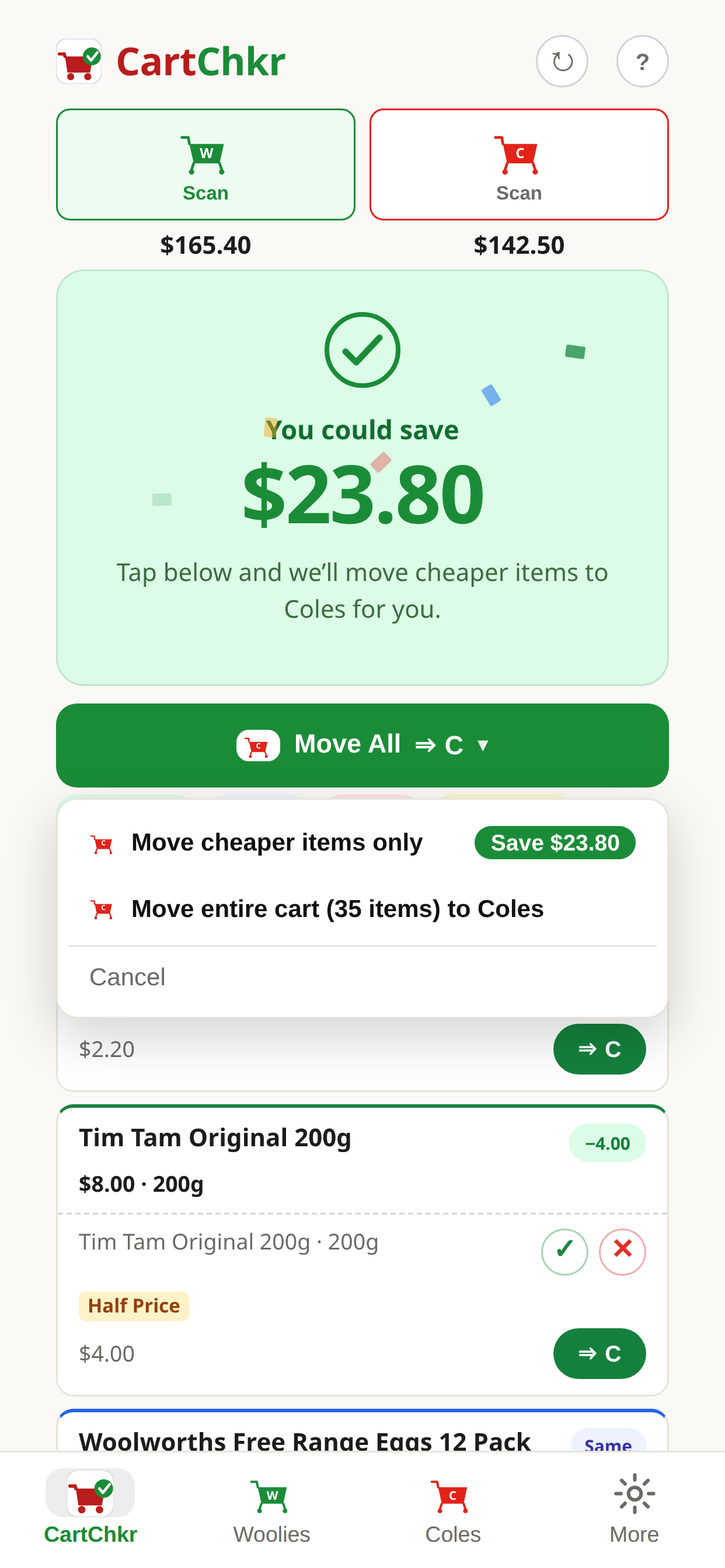 CartChkr screenshot 2