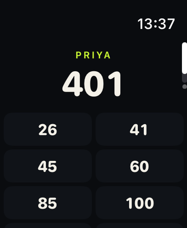Chalkie: Darts Scorekeeper screenshot 13