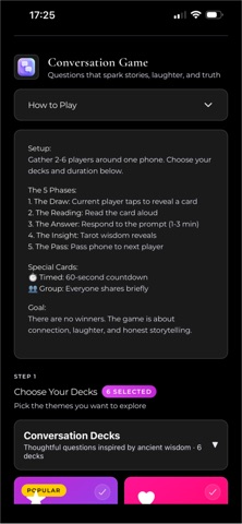 Tarot of Us screenshot