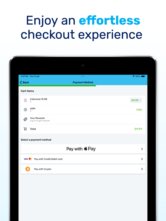 MobiMatter: eSIM Marketplace iPad screenshot 4 - Travel app