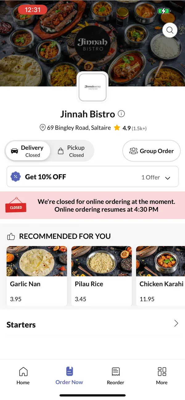 Screenshot #2 pour Jinnah Bistro