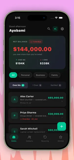 DebtFlow - Debt Tracker, IOU screenshot 2