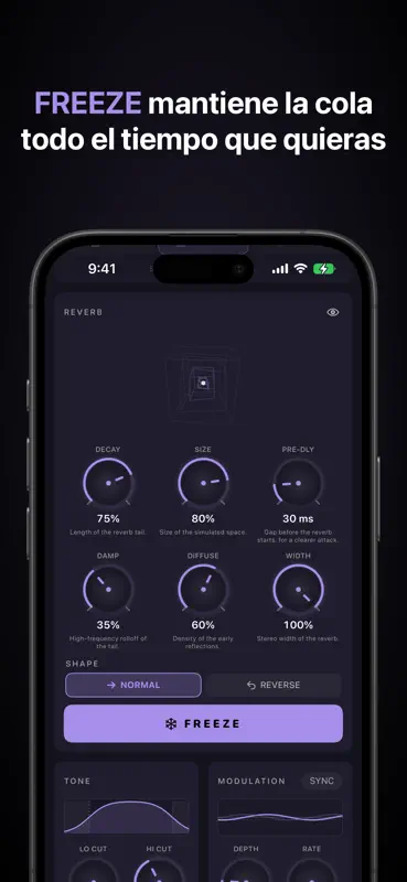 Reverie: AUv3 Plate Reverb screenshot 5 of 7