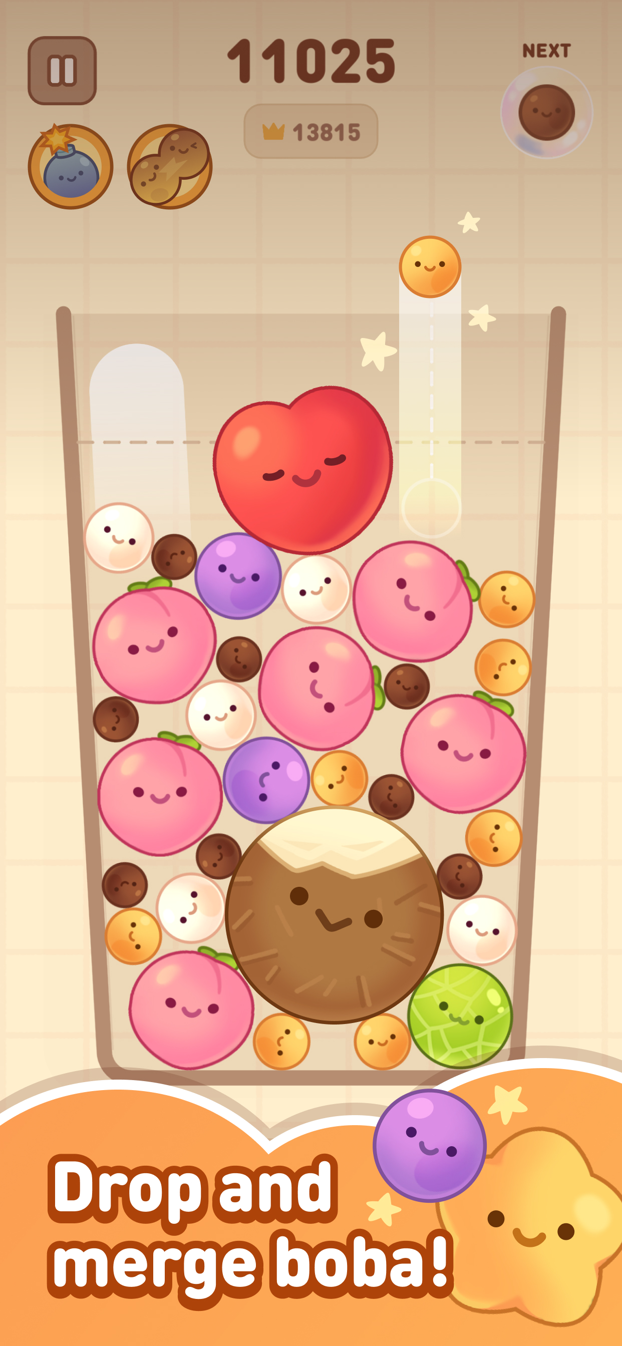 Boba Drop Merge screenshot 2