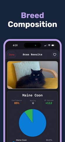 KittyDex Gamified Cat Scanner screenshot