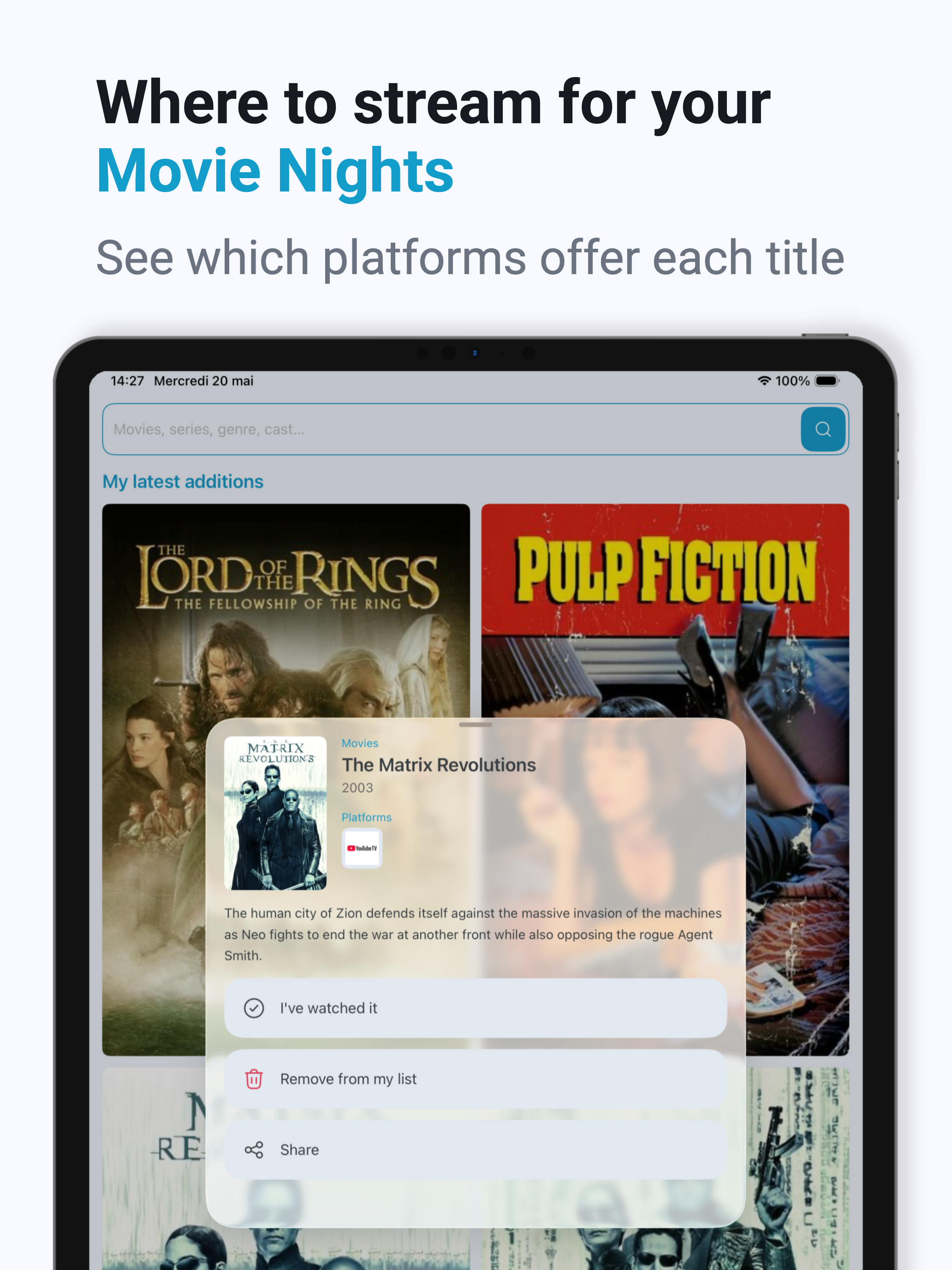 Popcorn: Movies & TV Watchlist