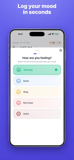 MoodKit - Mood Tracker & Diary screenshot 2