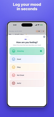 MoodKit - Mood Tracker & Diary Screenshot 2 of 7