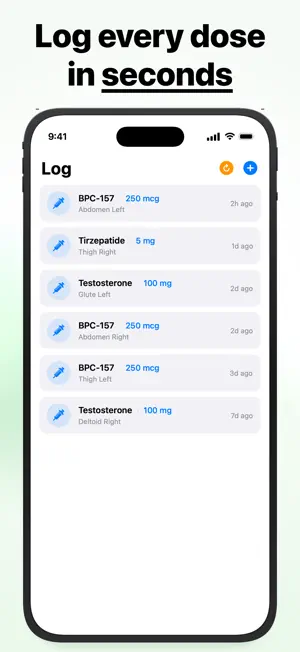 Peptide Tracker: GLP-1 & Dose screenshot 3
