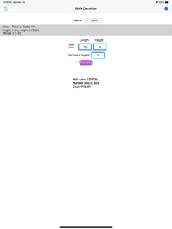 Bricks Estimator iPad image 2