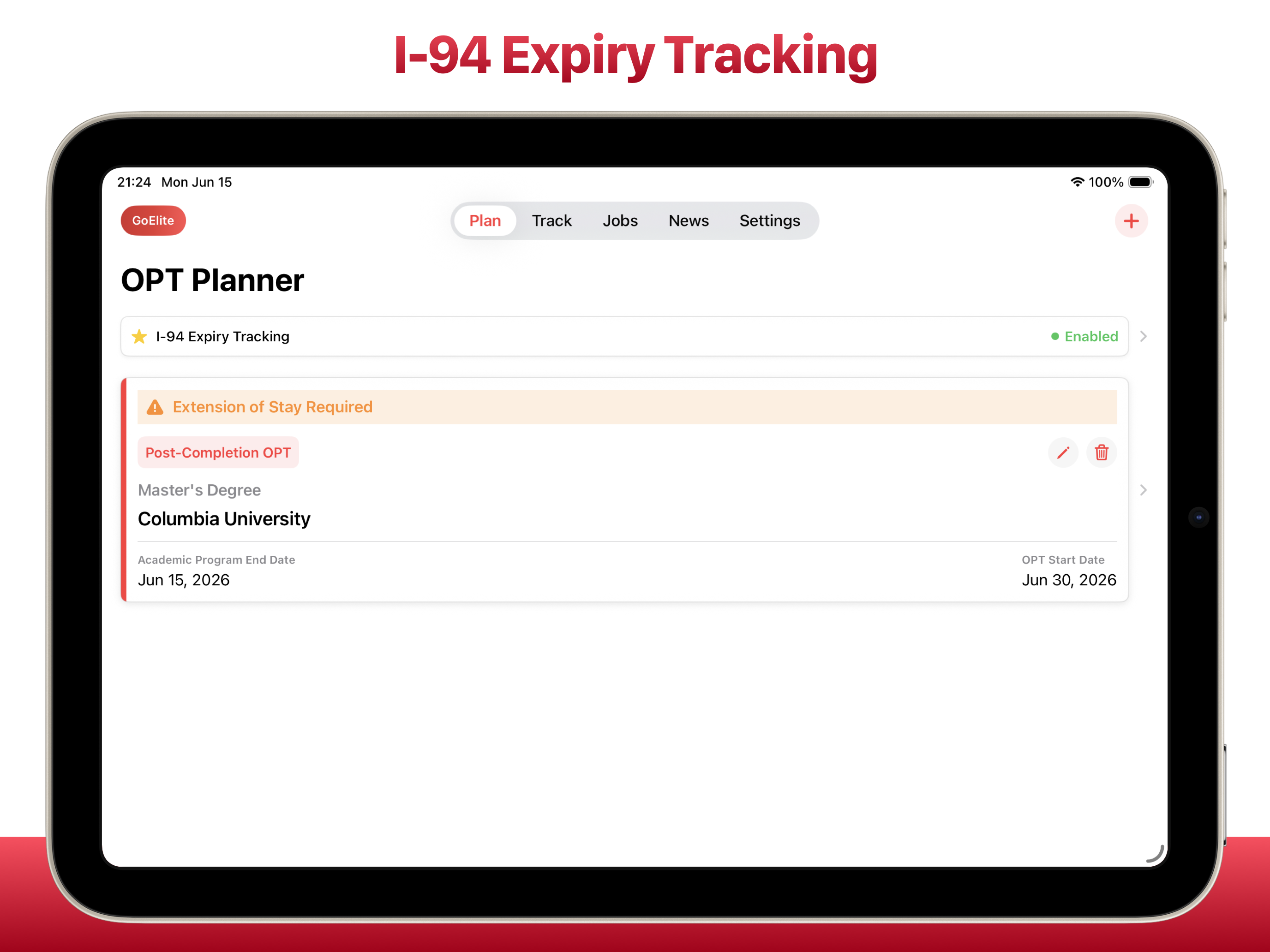 OPTimize: F-1 Visa OPT Planner