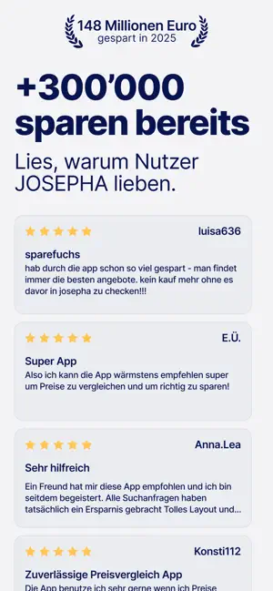 JOSEPHA - KI Preisvergleich iPhone screenshot 6