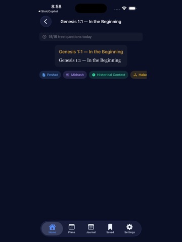 Torah Copilot iPad screenshot