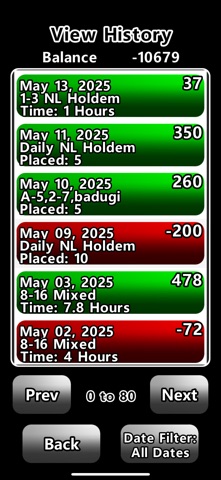 Poker Bankroll Pro app screenshot 3