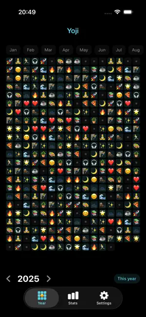 Yoji - Daily Emoji Diary screenshot 1