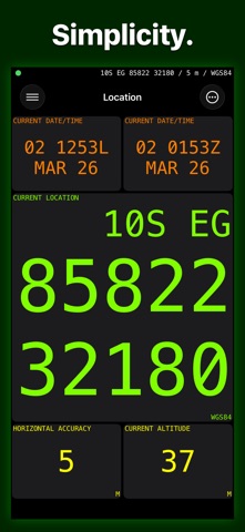 MilGPS App Store preview screenshot 2