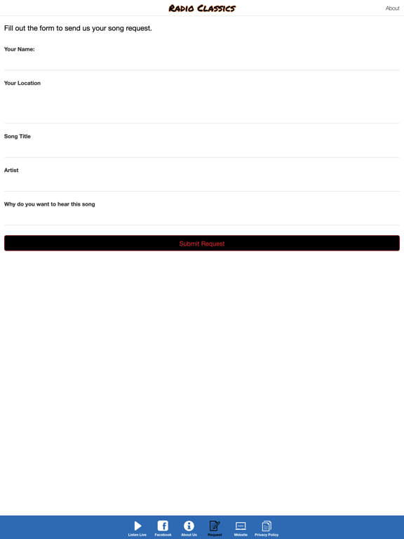 Radio Classics iPad screenshot 3 - Music app