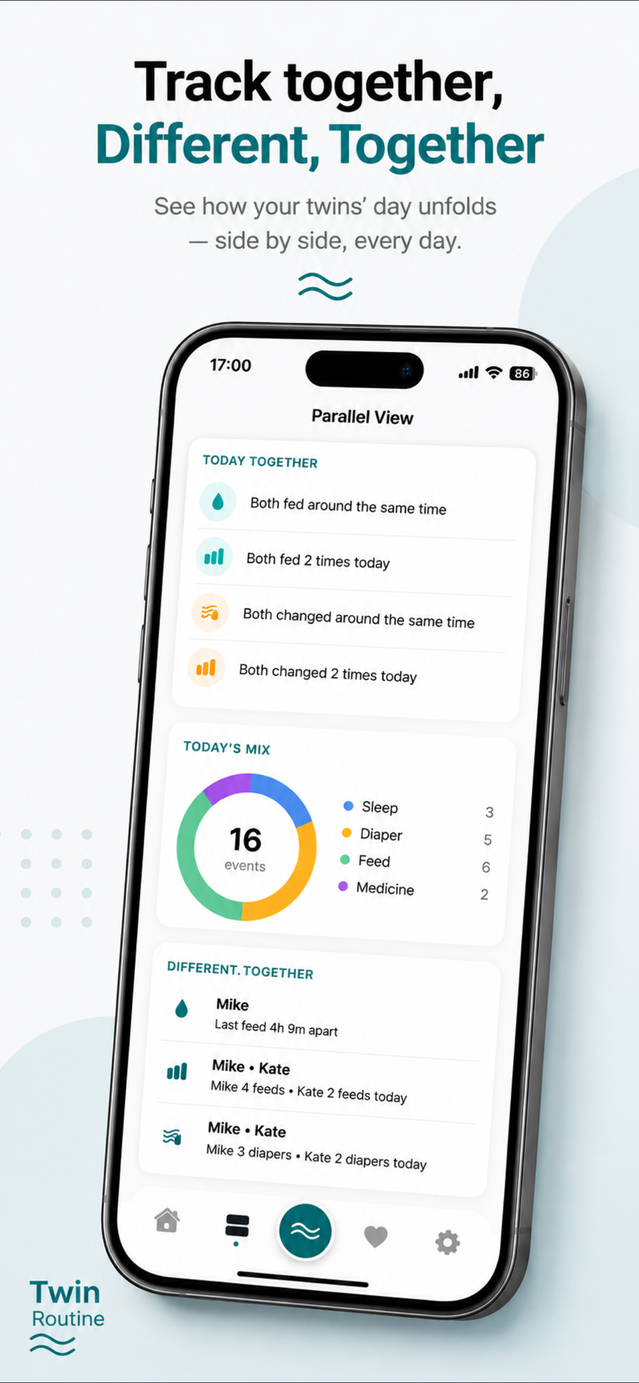 TwinRoutine: Twin Baby Tracker screenshot 3