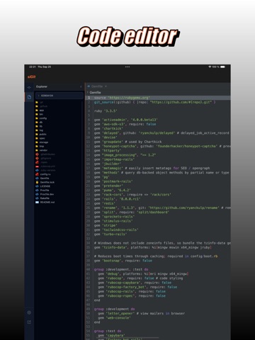 siGit Code & Deploy iPad screenshot