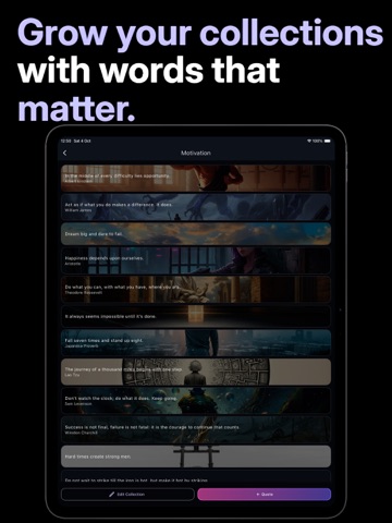 Aesthetic Quotes Widget iPad screenshot