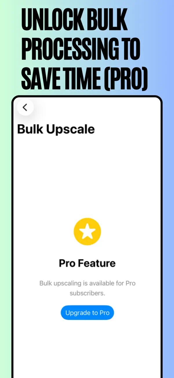 Screenshot #1 pour AI Photo Upscaler