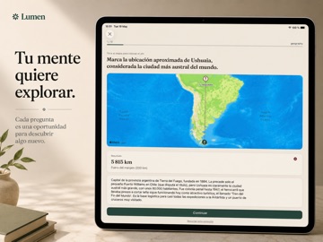 Cultura general diaria: Lumen iPad screenshot