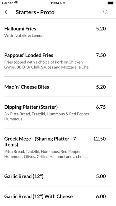 Pappous Greek Grill Screenshot