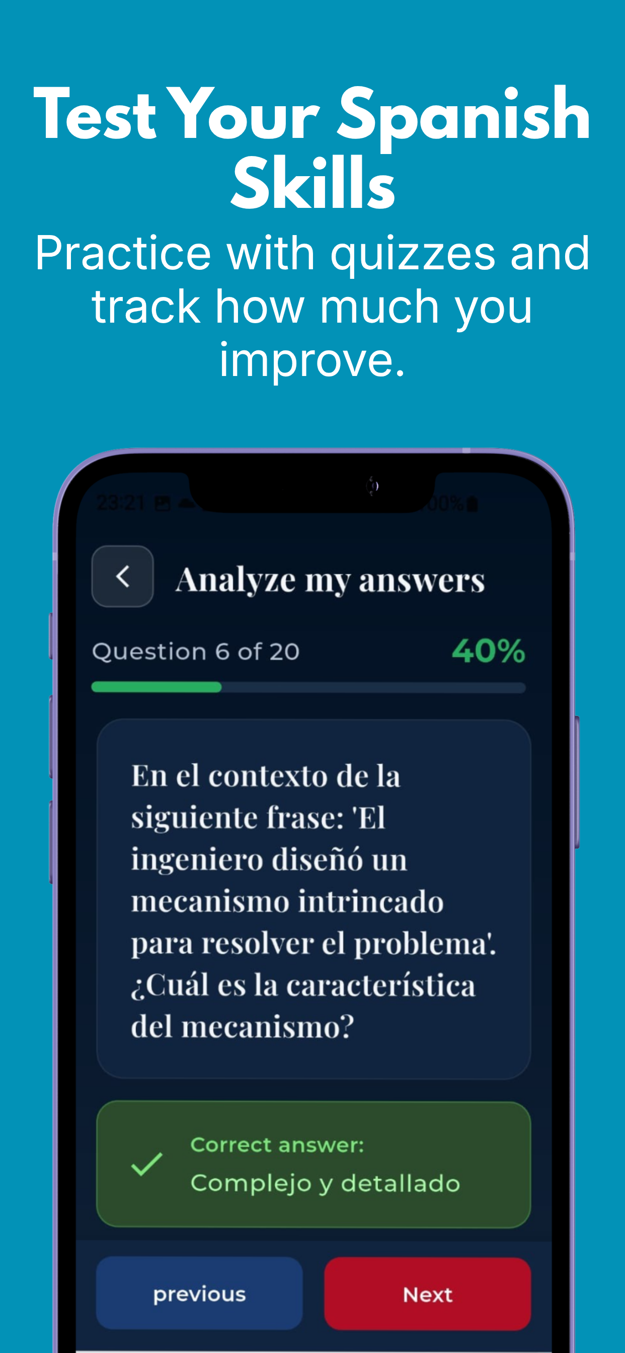 Learn Spanish: Quiz & Test
