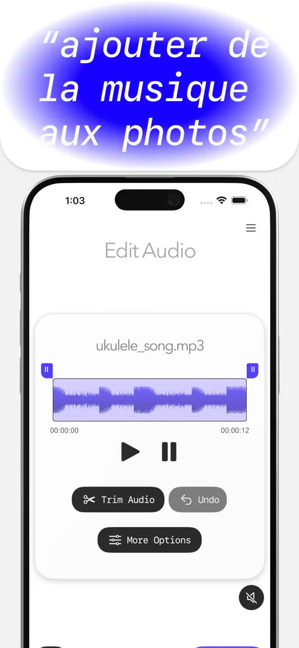 Screenshot #1 pour Musique sur Photos