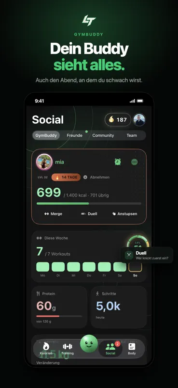 LeanTogether: Kalorien Tracker screenshot 3 of 9