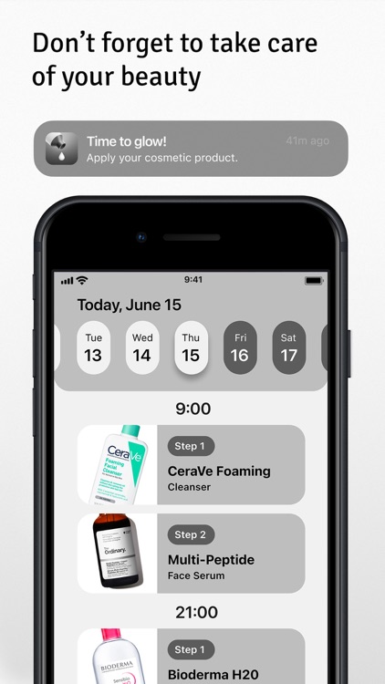 Glowy - Plan Skincare Routine