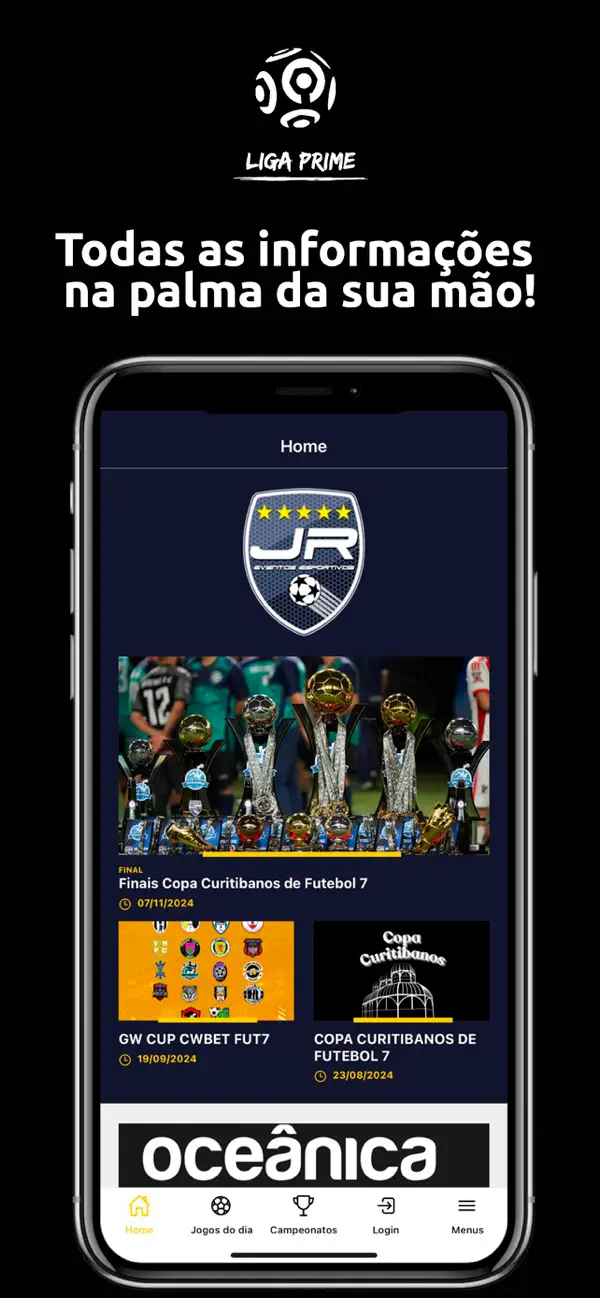 Screenshot #1 pour JRibas Eventos Esportivos