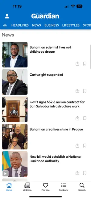 The Nassau Guardian Ltd. screenshot 2