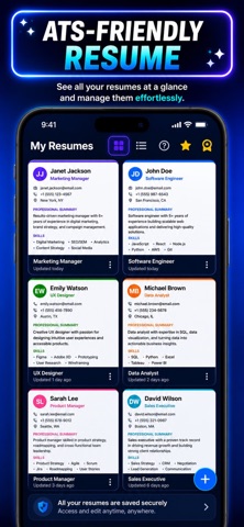 Resume Builder AI – Get Hired iPhone screenshot
