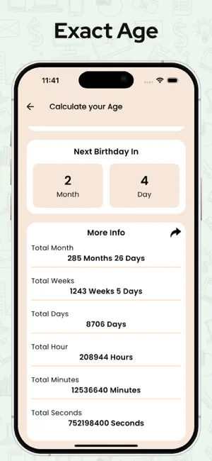 Age Calculator / Date of Birth screenshot 3