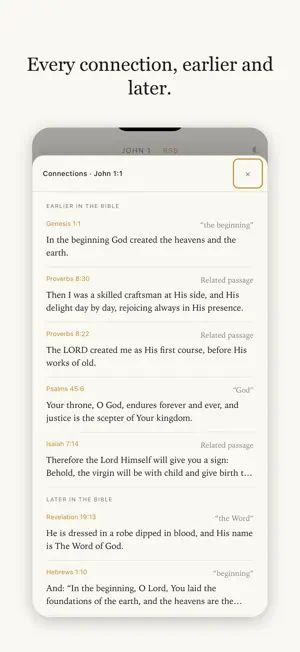 John 1:1 Cross Reference Bible screenshot 3