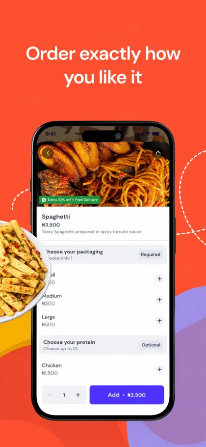 Screenshot 4 di 5 di Swoop: Food Delivery