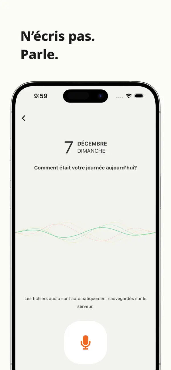 Screenshot #2 pour Murmure – Journal Vocal
