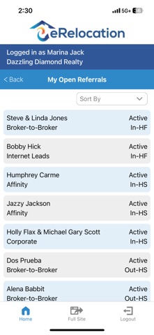 eRelocation Screenshot 2 of 4