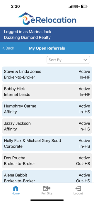 eRelocation Screenshot 2 of 4