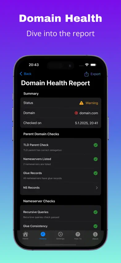 Domain Health screenshot 3