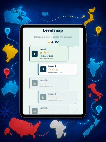 Scratch Countries Quiz iPad screenshot