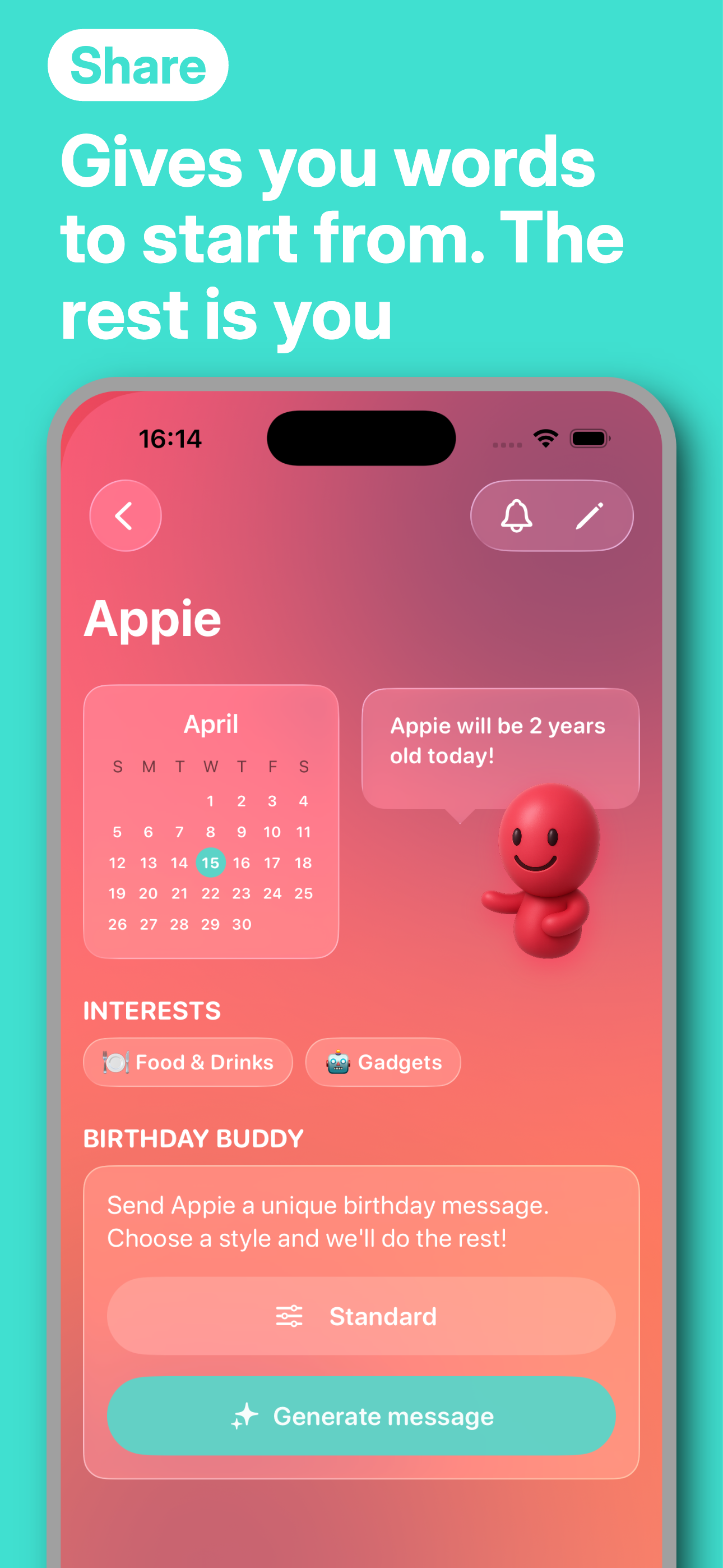 Birthday Buddy: AI Messages