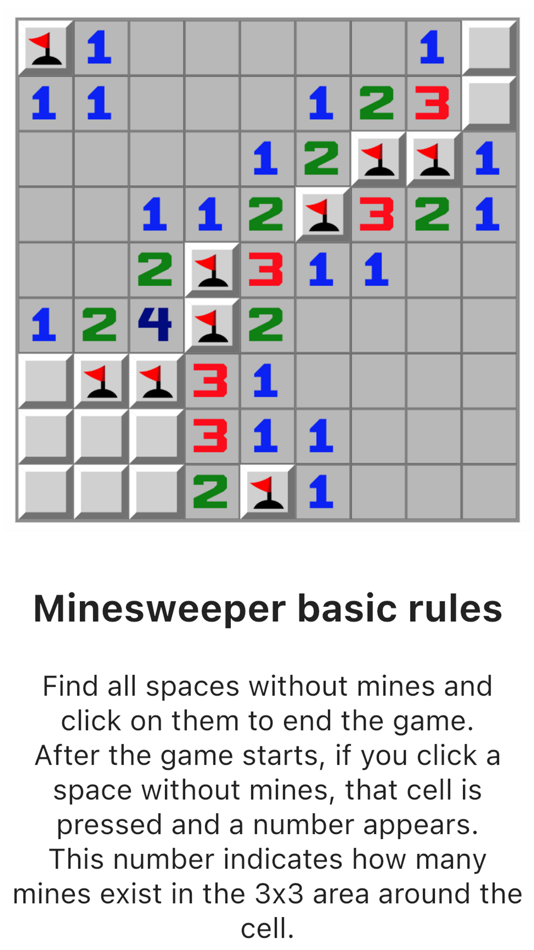 #4. Minesweeper - Classical Game (iOS) Podle: Gyuhyeon Jeon