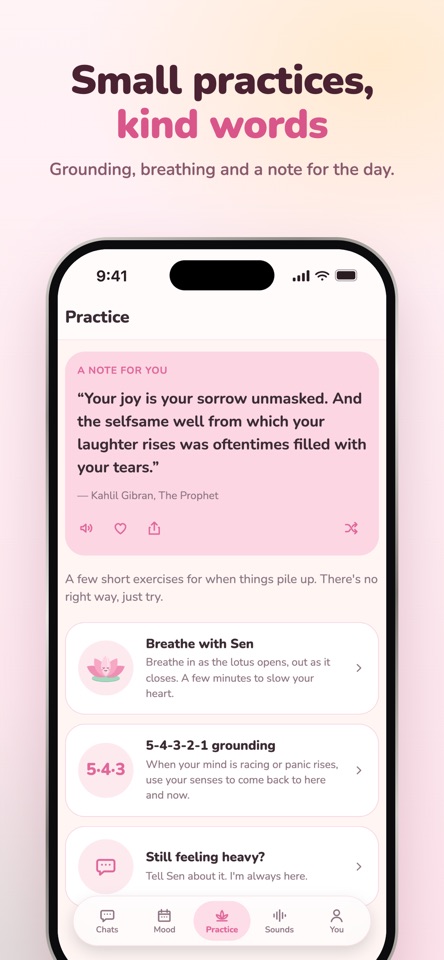Sen - AI Mental Wellness screenshot 4